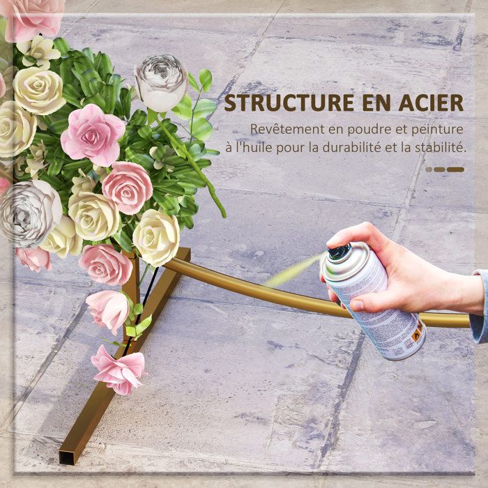 Arche De Mariage Ouverte Extra Large Moongate - Cadre Pour Toile De Fond Jardin