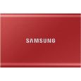 SAMSUNG - SSD externe - T7 Rouge - 2To - USB Type C (MU-PC2T0R/WW)-0