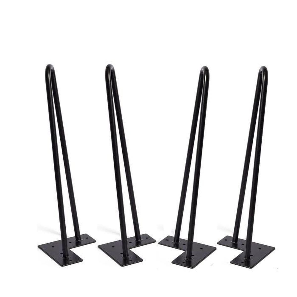 4 Pi/èces En M/étal Diamond Triangle Table Pieds De Placard Pieds Bricolage Remplacement Pour Cabinet Canap/é Canap/é /étag/ère Pieds De Meubles En M/étal 5.31 // 13.5cm,Noir