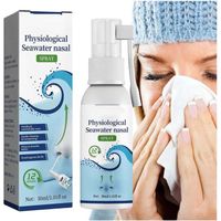 Spray nasal salin naturel – Lubrifiant nasal aide à éliminer les irritants des voies nasales | Élimine le mucus d'un rhume (1 pièce)