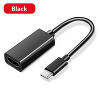 NOIR Adaptateur USB 3.1 de Type C à HDMI, câble de Conversion HD 4K 30Hz, pour MacBook, Samsung, Huawei, télé