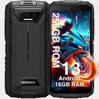 DOOGEE S41 max Smartphone Robuste 5.5" écran 16Go + 256Go IP68 Etanche 13MP Batterie 6300mAh Téléphone Double SIM 4G NFC GPS - Noir