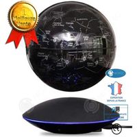 INN Cadeau de globe flottant à lévitation magnétique de 6 pouces, carte du monde intelligente colorée, lumière LED