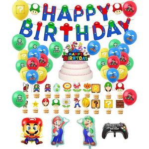 64 Pièces Decoration Anniversaire Super Mario 4 Ans, Ballons Mario  Anniversaire, Deco anniversaire 4 Ans Enfants,Toile de Fond anniversaire, Décorations de Fête de anniversaire pour Enfants : : Cuisine et  Maison