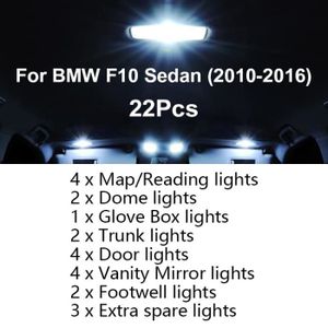 PHARES - OPTIQUES 20 + Pcs pour BMW Série 5 Ampoule Intérieure Kit C