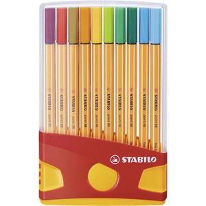 MARQUEUR Stylo Feutre Pointe Fine - Point 88 - Étui Colorpa