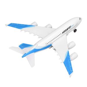 AVION - HÉLICO Modèle d'avion de passagers - CUQUE - XU010 - Alliage moulé sous pression - 5 lumières - Blanc