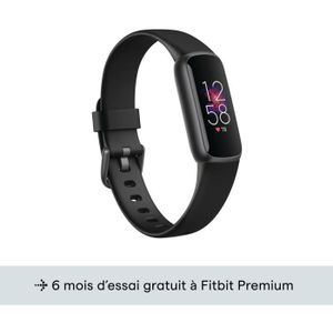 Montre connectée sport FITBIT Luxe - Bracelet connecté - Graphite - Noir