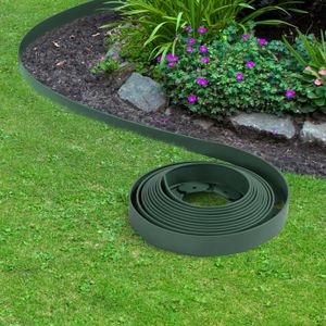 Nature Bordure De Jardin En Polyethylene Epaisseur 3 Mm Gris