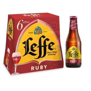 BIERE Leffe - Bière blonde - 6 x 25 cl