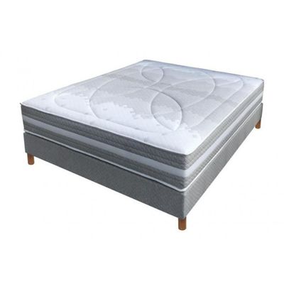 Ensemble Essenzia Spring 3200 Sommier Multiensaches Grand Confort Et Pieds Coton Organique 200x220 Ressorts Achat Vente Sommier Cdiscount