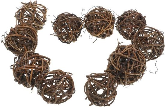 Lot De 4 Couronnes De Base En Rotin Naturel - 20 Cm De Diamètre - Pour Décorations DIY (Noël, Mariage, Saisons) - 10