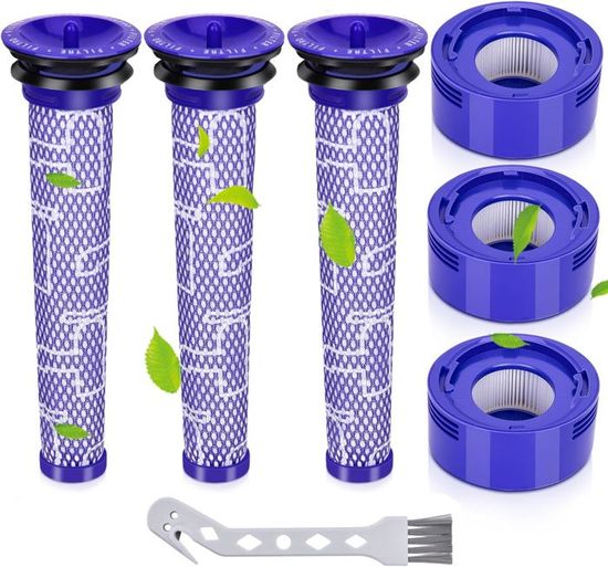 Filtre pour Dyson V8, filtres de Rechange aspirateur pour Dy-son V7, V8
