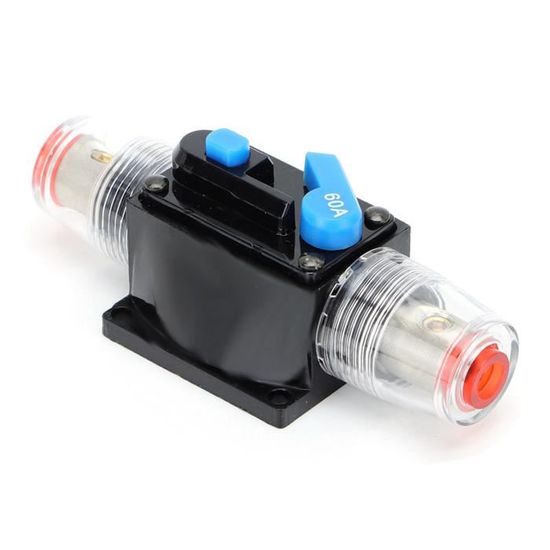 Portafusibili di ripristino dell'interruttore, 50 Amp -100 Amp Interruttore di ripristino Portafusibili Auto Barca Portafusibili Impermeabile 12-24 V Nuovo (50A