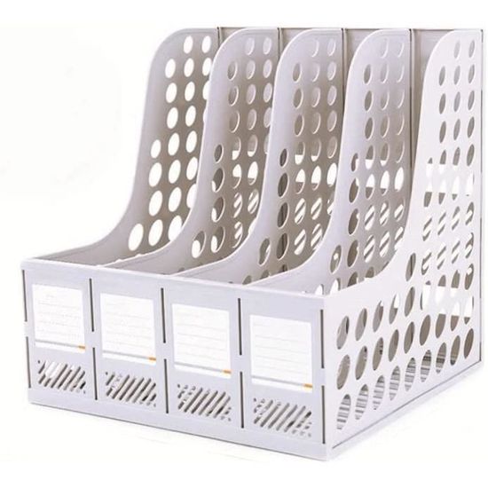 TOROTON Porte-Revues De Bureau, 4 Compartments Range-Revues Bureau En