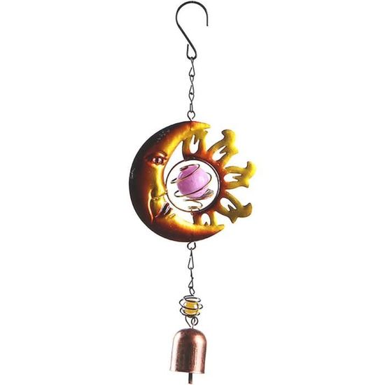 Décoration Jardin Fer Carillon éolien Japonais En Fonte - 40cm Vert - Décoration Jardin Et Balcon - Son Apaisant Feng Shui Décoration Jardin Zen