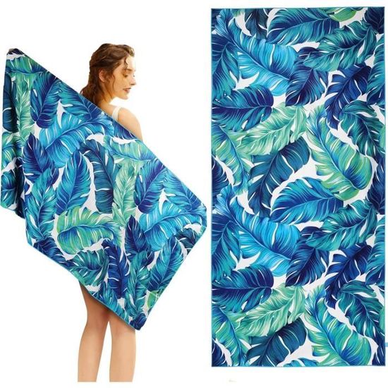 Serviette Microfibre NirvanaShape Taille M 120x60 Cm - Ultra Légère, Séchage Rapide, Plage/Sport/Voyage