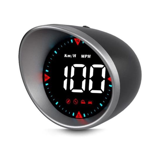 Écran Tête Haute GPS Pour Voiture - Affichage Vitesse (KM/H/MPH), Rappel Fatigue - Compatible Tous Véhicules - 1