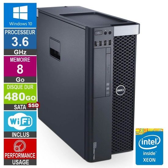 Quadro K600 Graphics - E5-1620 3.6Ghz, 32GB RAM, 250GB SSD + 2TB