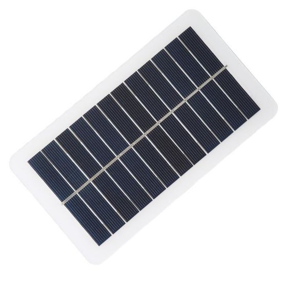 Panneau Solaire 5W Polycristallin – Mini Chargeur Portable 12V Avec Pinces, Pour Camping Et Urgence