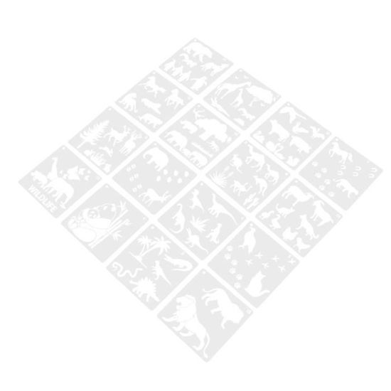 LUHOCIY 16 Feuilles Pochoirs Animaux Forêt - Pochoirs Dessin Enfant Pour Activités Créatives, Peinture Et Bricolage Parents-Enfants