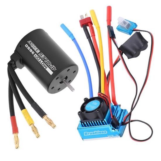 Atyhao ESC de moteur sans balais avec fiche banane 4 mm Ligne courte de