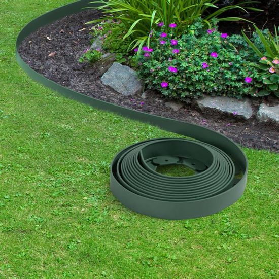 Yorten Clôture Décorative De Jardin – Rouleau 10m X 0,65m – Vert – Bordure En Fil Métallique Pour Parterres Et Pelouses