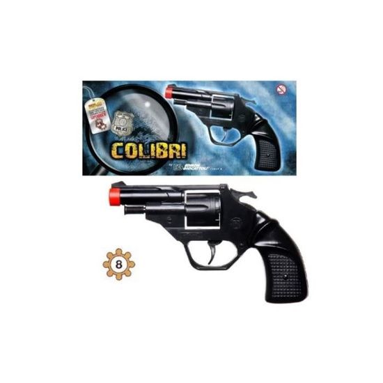 Jouet Pistolet Colibri + Amorce 8 Coups - Police policier 15cm