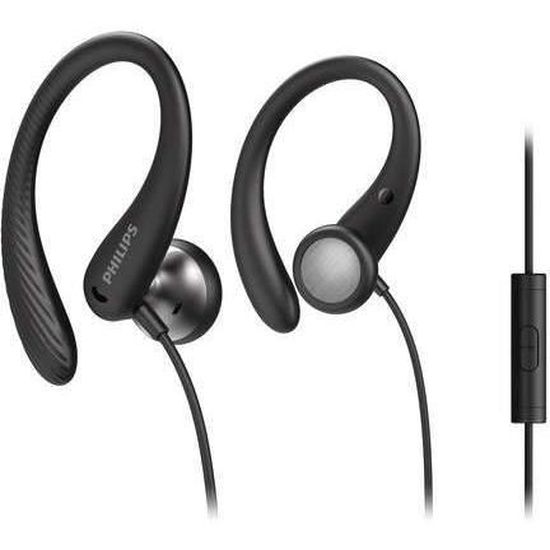 Philips - TAA1105 - Écouteurs Sport intraauriculaires avec micro - Tour d'oreille - Télécommande et micro intégrés