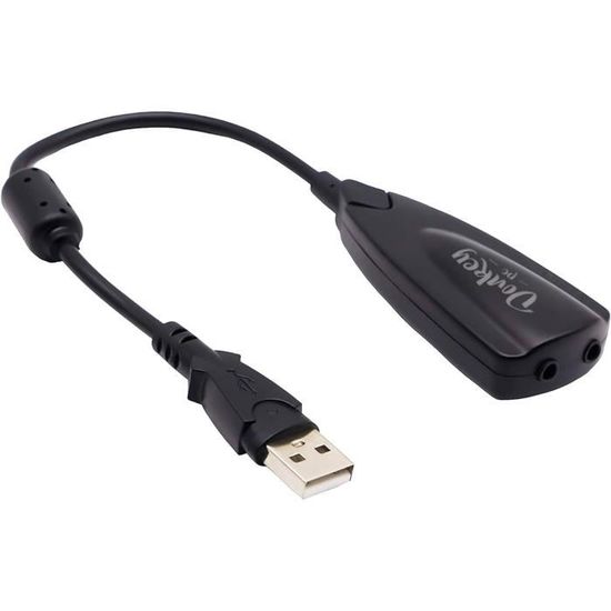 Carte Son USB Adaptateur Audio vers Prise Jack 3,5 Mm, Son Surround Virtuel 7.1 pour Cloud II, Series X/S