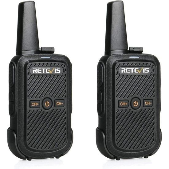 Talkie-walkie Mini Rechargeable SMP118H - 25 Canaux, Longue Portée, Type-C - Idéal Restauration, Sécurité