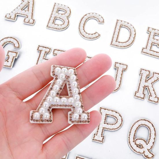 Lot De 26 Patchs Animaux Alphabet - Lettres Brodées Thermocollantes A à Z - Déco Vêtements