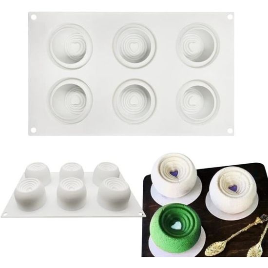 Moule En Silicone Cœur 3D Premium – Moule à Bougie DIY Pour Cire De Soja, Abeille, Aromathérapie & Chocolat