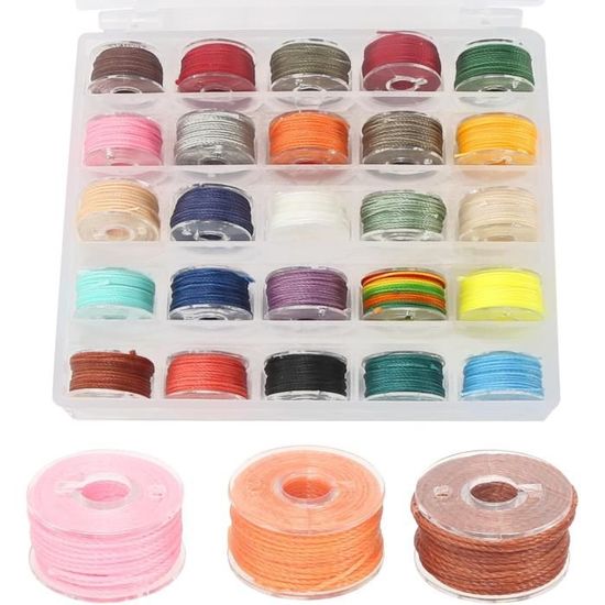 10 Rouleaux Fil Nylon Ciré 0.8 Mm - Multicolore, Pour Bracelets, Macramé, Bijoux DIY, Tressé Résistant