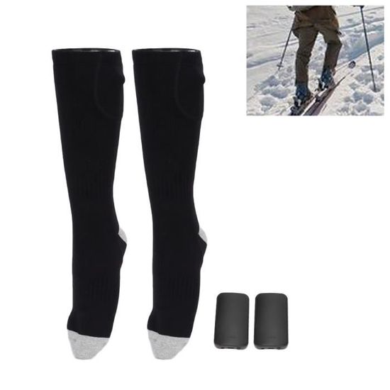 Chaussette Chauffante Vêtements De Ski Chaussettes Chauffantes Rechargeables 6000mAh - Contrôle APP - 4 Températures - Jusqu'à 9h Chauffage - Unisexe Chaussettes Hiver Rechargeables