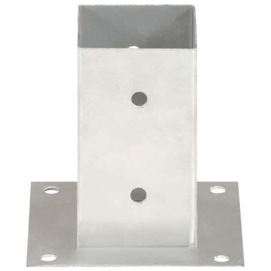 Ancrages De Sol Bruwaa Lot De 4 - Support Pour Arches De Rosiers En Acier Argenté