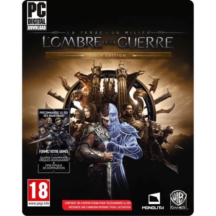 Warner Bros La Terre Du Milieu : Lombre De La Guerre - Gold Edition Jeu PC