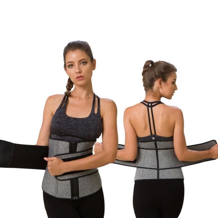 DoringIN-Ceinture de Force Ceinture corset,Gris (Taille S)Tour de taille 62-66cm.Ceinture lombaire, soutien dorsal inférieur