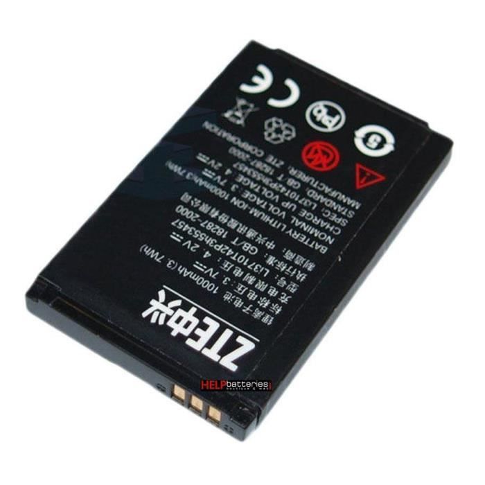 Batterie pour Telephone portable Orange Li3708t42p3h553447 téléphone portable zte, vodafone - 3.7v 1000mah haute capacité
