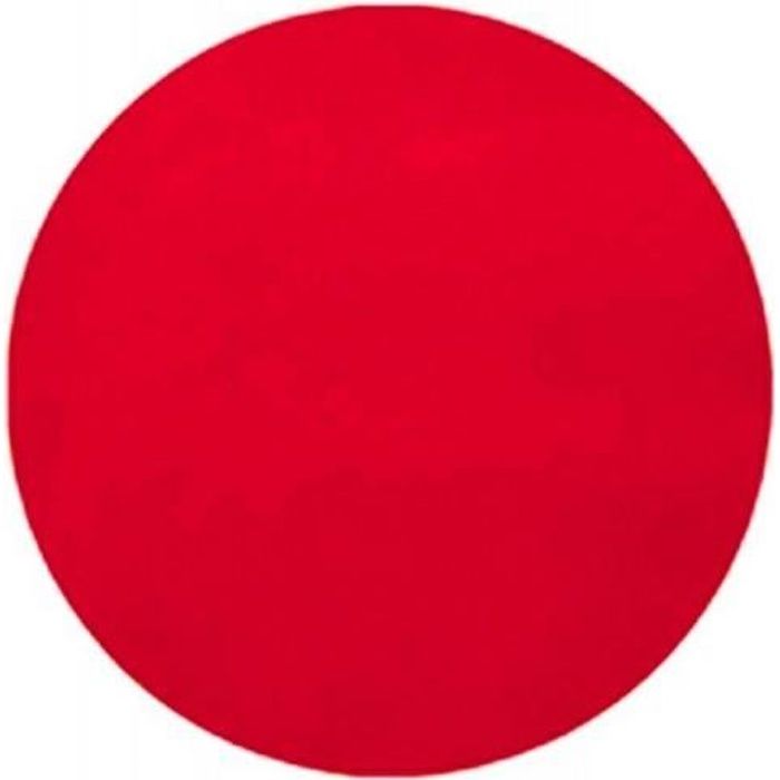 Sets de Table Ronds Papier Intissé Rouge (Lot de 50)