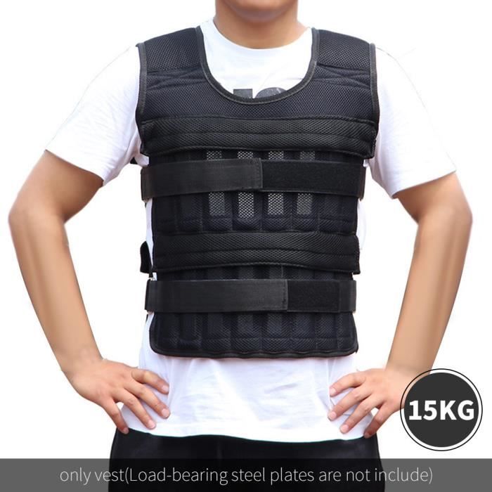 Équipement de boxe taille manteau réglable veste noire Peut charger 15 kg