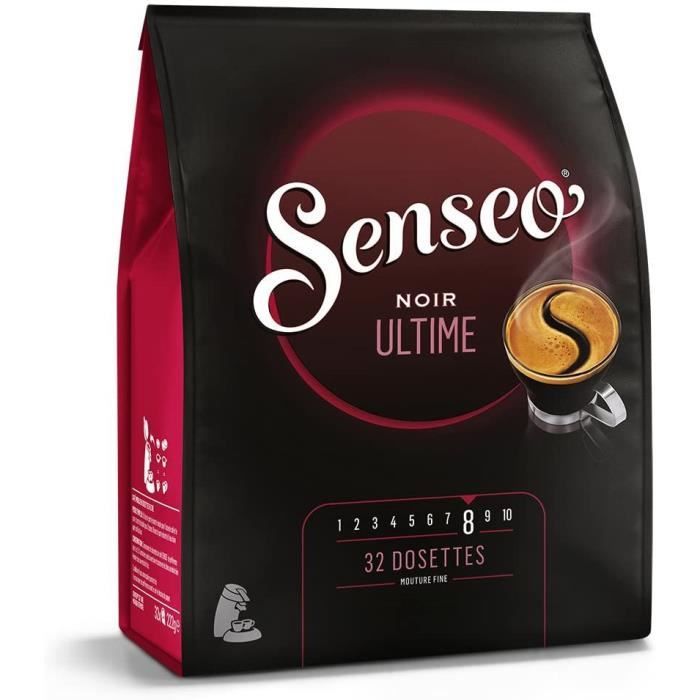 SENSEO Café Intense Noir Exquis 32 dosettes souples - Lot de 5 (160 dosettes)52