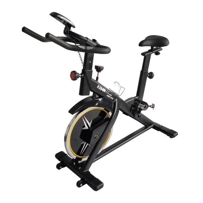 Vélo de Biking Keboo Serie 900 Masse d'Inercie de 18 kg, con 7 Programmes, Siège et Guidon Réglable Moniteur LCD