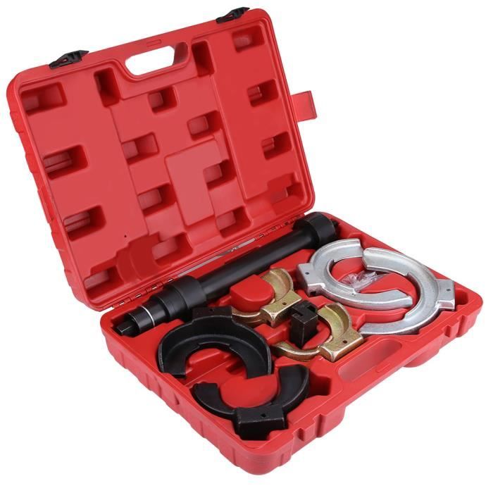 Compresseur de Ressort d'Amortisseurs Auto Moto avec Ressorts 80 mm à 190 mm + 1 Coffret Rouge 116103 -COO #487