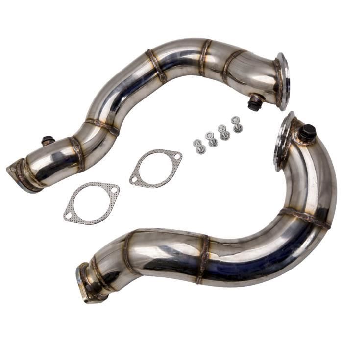 Inoxydable Downpipe 3- Kat-de Rechange N54 N54B30 Acier pour BMW E82 E90 E91 135i 335i Neuf