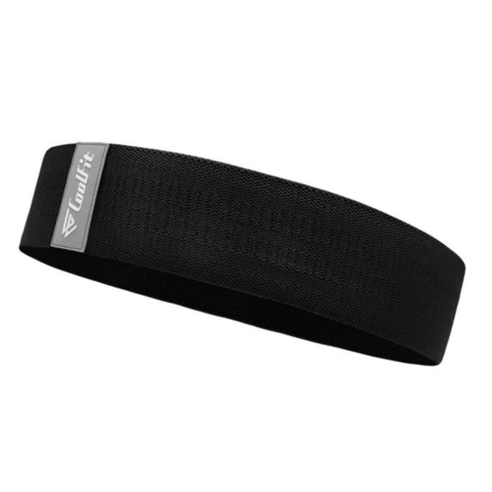 Bande de Résistance Élastique Latex pour Salle de Gym, Exercice, Yoga 74cm noir