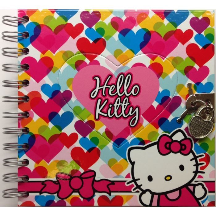 HELLO KITTY - JOURNAL INTIME FERMETURE A CADENAS