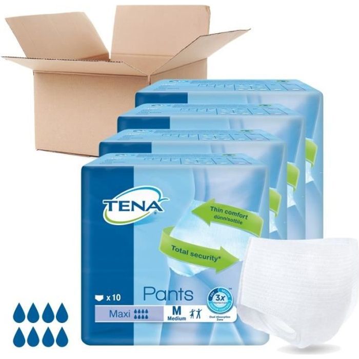 Lot de 4 paquets TENA - Pants Maxi Medium (x40)