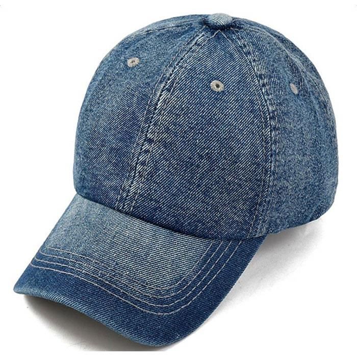 Casquette Chapeau Toile Jeans Soleil Baseball Réglable Hip-Hop Golf-Casquette Moderne Mode pour Homme Femme 1PC@M2114