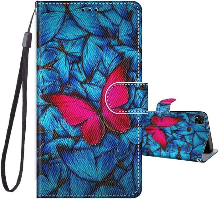 BoxTii Cover per Xiaomi Redmi Note 9 / Redmi 10X 4G, Custodia in PU Pelle Portafoglio per Xiaomi Redmi Note 9 / Redmi 10X 4G, Magnetica Cover a Libro con Slot per